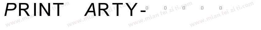 Print Arty字体转换